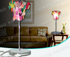 Assorti Capiz conçu et coloré ébrèche l'ombre de lampe de Tableau de Capiz
